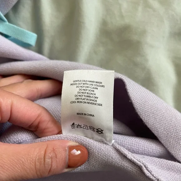 White Fox Lavender tie mini dress size medium - Picture 5 of 6